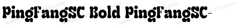 PingFangSC Bold PingFangSC字体转换